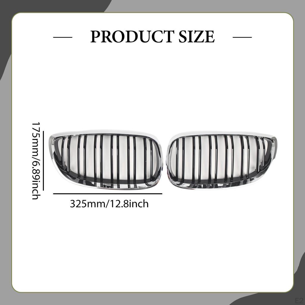 Решетки радиатора капота автомобиля Спортивные решетки с двойными ламелями Надежная замена для