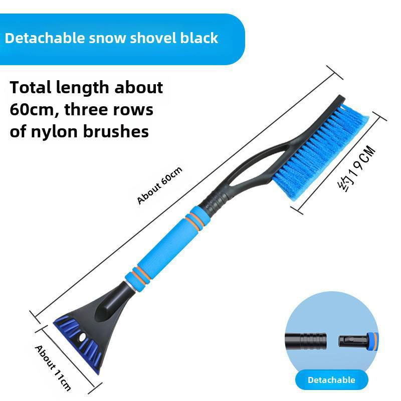 Телескопическая лопата для снега из алюминиевого сплава - многофункциональное 5-в-1 портативное съемное устройство для удаления льда и уборки снега