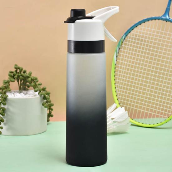 700ml Water Bottle Large-capacity BPA Free Spray Design Gradient Color Girls Outdoor Sport Fitness Water Cup Daily Use