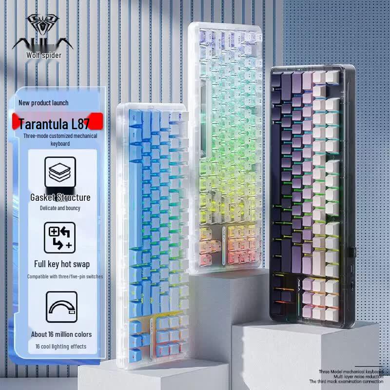 Трехрежимная кастомная механическая игровая клавиатура AULA L87