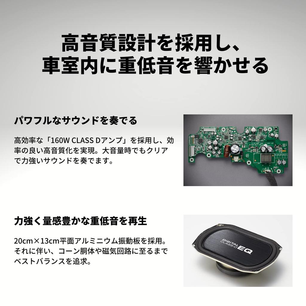 Pioneer Pioneer Динамик Сабвуфер 20 см x 13 см Активный сабвуфер Carrozzeria TS-WX130DA