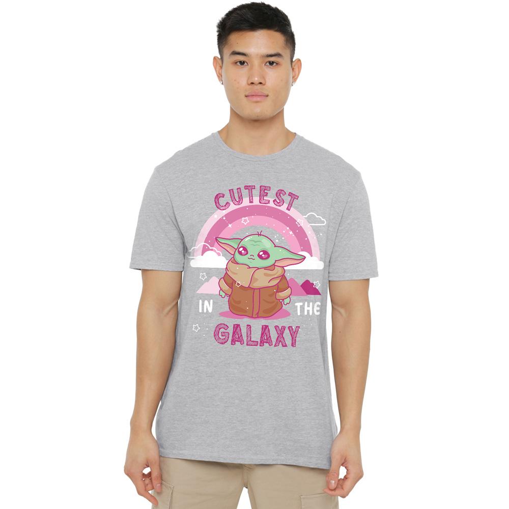 Star Wars: The Mandalorian Unisex Adult Cutest In The Galaxy Grogu T-Shirt