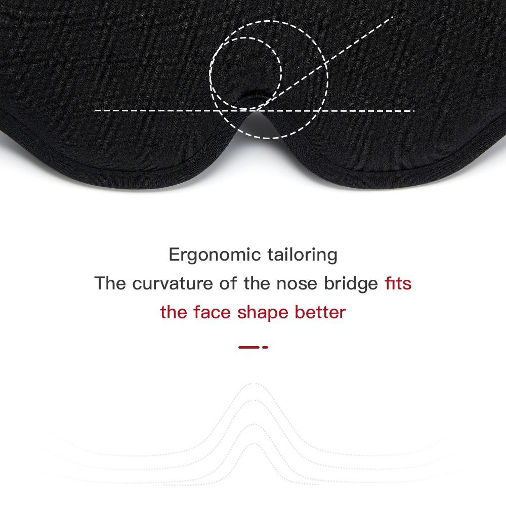 2 шт. Дорожная 3D маска для глаз для сна Мягкая с подкладкой Тень Отдых Повязка на глаза