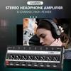 HA800S Мини Усилитель для Наушников 8 Каналов Ультракомпактный Стерео Аудио Усилитель С Адаптером Питания Разветвитель для Наушников
