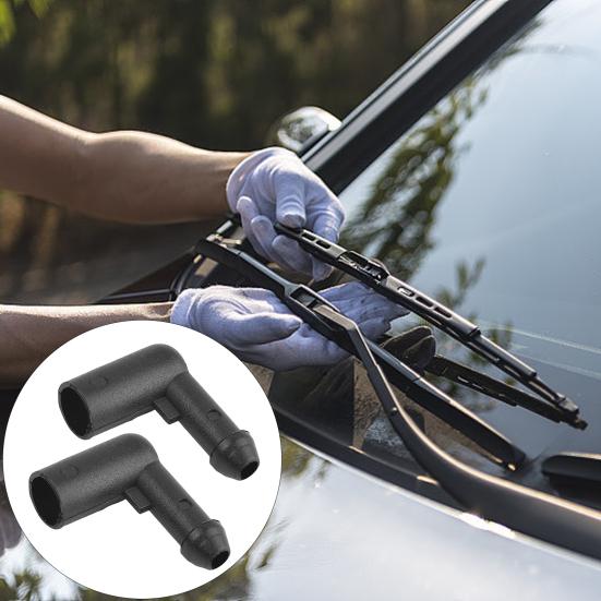 2 шт., разъем для шланга омывателя лобового стекла, пластиковый разъем для простого монтажа, шланговая муфта для Vauxhall/Opel Vastra H