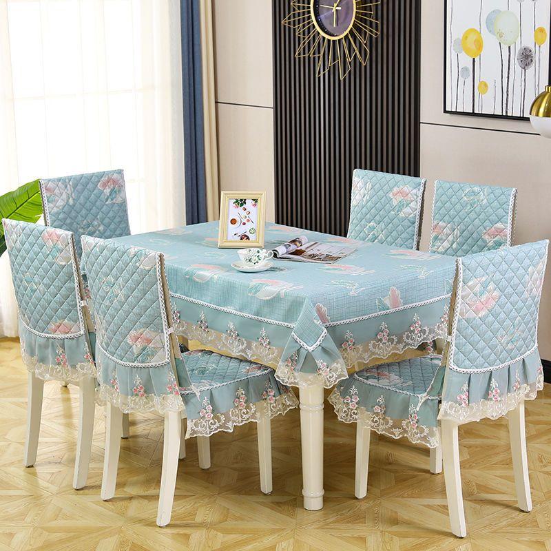 Luxury High-quality Modem Table Chair Cover Seat Cover Protective Cover Seat Skirt Stool Cover Home Decoration Dustproof Cloth Mat