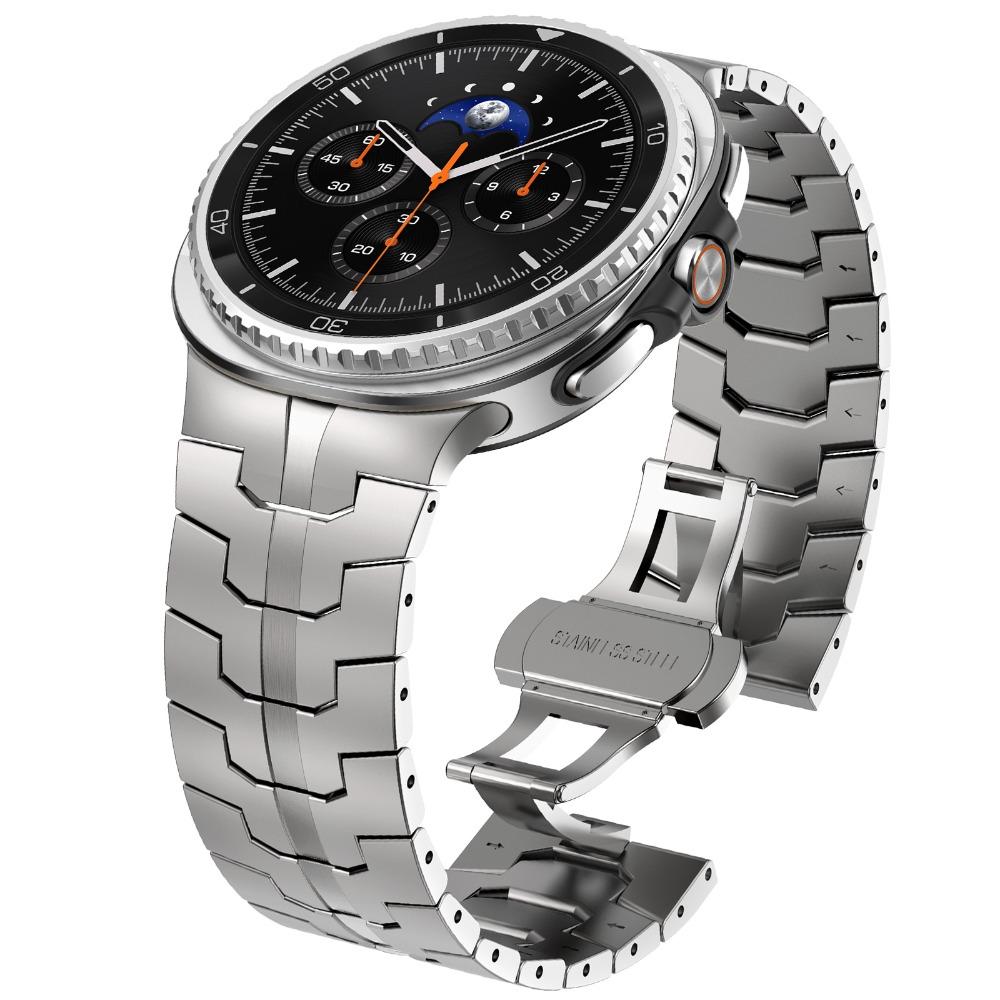 Titanium Metal Strap for Samsung Galaxy Watch 8Classic 46mm 8 40mm 44mm No Gaps Link Band for GALAXY WATCH 8 Luxury Men Bracelet