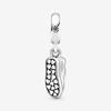 Pure Silver 925 Bracelet for Women Fashion Jewelry with High Heels Sandals Pendant Beads  Charms