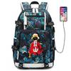 ONE PIECE Luffy School Bag Animation Peripheral Large Capacity Lightweight Backpack Junior High School Backpack Travel Bag