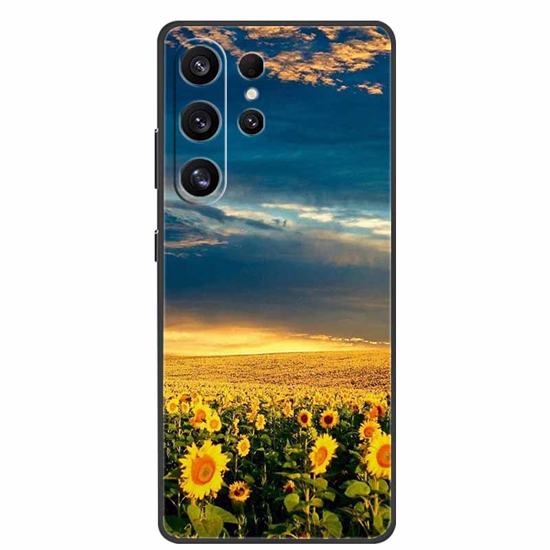 For Samsung Galaxy S26 Ultra Case Bumper Starry Sky Soft Silicone TPU Back Cover for Samsung S26 Ultra Phone Case Cute Cat Cover