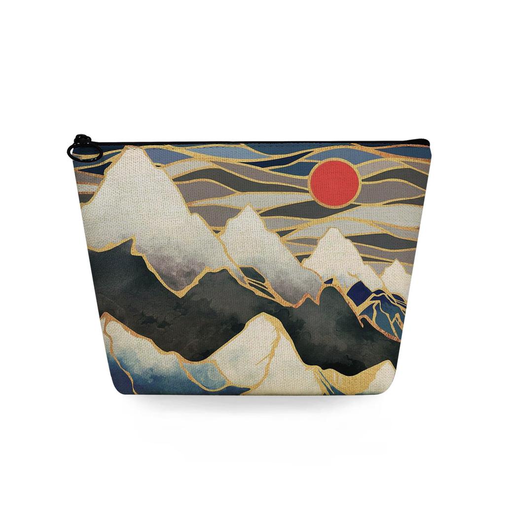 Women Landscape painting Print Cosmetic Bag Toiletries Organize Travel Storage Case 6753 KTB