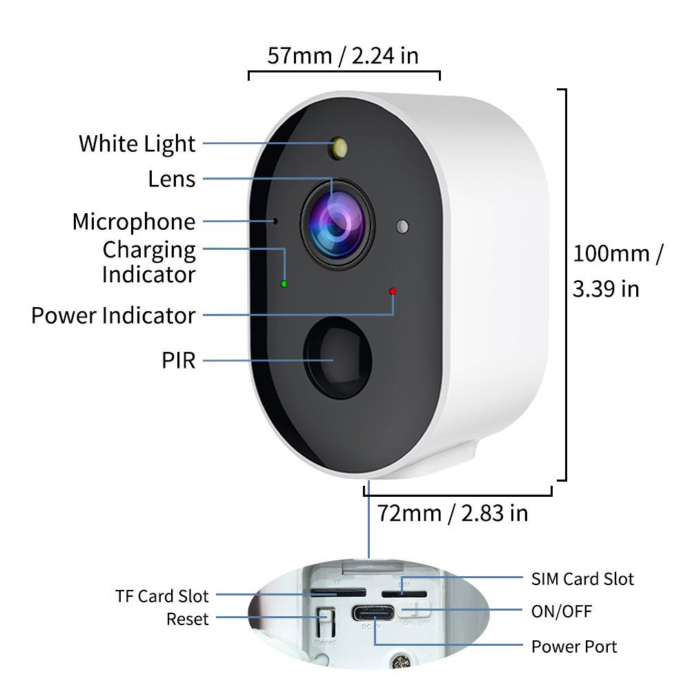 Solar-Powered HD Wireless Smart Camera with Two-Way Talk