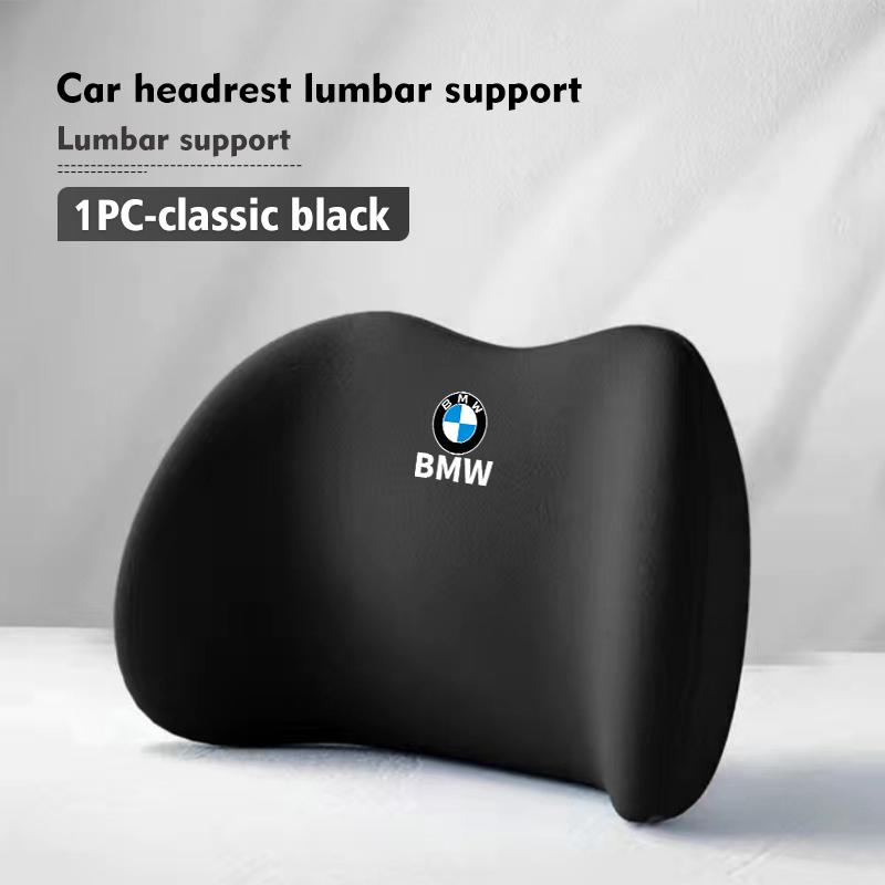 KHQB5 For BMW Car Lumbar Back Support Headrest Neck Pillow Car Seat Cushion X3 X5 M5 M3 E46 E90 E60 F10 E39 F30 E36 G30 E87 E70