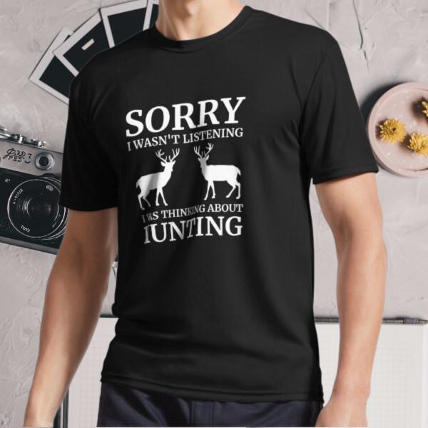 New Shirt Sorry I Wasn't Listening I Was Active Logo T-Shirt Funny Size S - 5XL