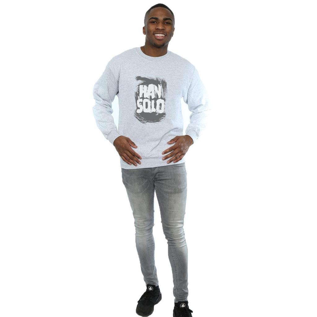 Star Wars Mens Han Solo Text Sweatshirt