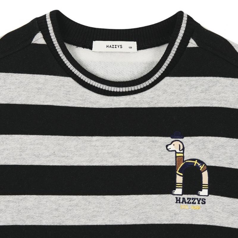 Детская флисовая толстовка Hazzys в полоску Huw11tm03m Bk