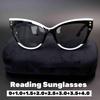 Новые солнцезащитные очки для чтения с защитой от УФ-лучей, женские и мужские, винтажные, кошачий глаз, для пожилых, пресбиопические, для чтения, с диоптриями от 0 до +4.0