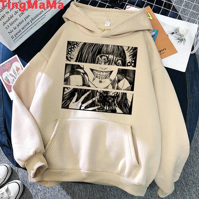 Толстовки с капюшоном Junji Ito Shintaro Kago Tomie унисекс, harajuku, аниме y2k, эстетичная одежда унисекс, одежда унисекс, толстовка унисекс с капюшоном в стиле Харадзюку