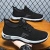 Men's Shoes New Sports Shoes Summer Soft-soled Comfortable Running Shoes Fly-woven Breathable Shoes Men's Lace-up Versatile Single Shoes