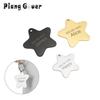 Personalized Name Star Pendant Anti-lost Pet Collar Customized Name Phone Number Engraved Nameplate Pet DIY Accessories