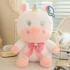 Cute Bow Tie Unicorn Plush Toy Girl Birthday Gift Calf Sleeping Pillow Claw Grabbing Machine