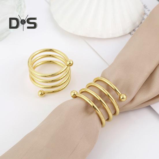 8 шт. колец для салфеток, круглые металлические держатели для салфеток, пружинный дизайн, многоразовые кольца для салфеток для сервировки стола, свадьбы, ужина, вечеринки