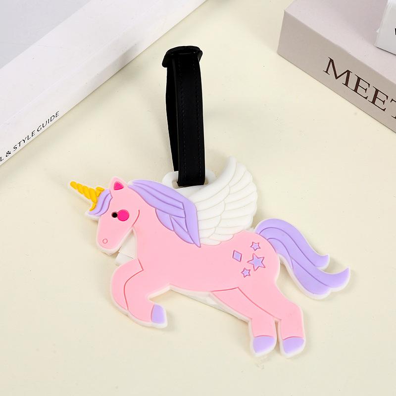 Мультяшные животные Силиконовые багажные бирки Креативные милые багажные бирки Бирка для чемодана Подвеска-брелок для путешествий Защита от потери