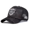 Unisex Force Embroidery Camouflage Baseball Caps Spring Autumn Outdoor Adjustable Casual Hats Sunscreen Hat