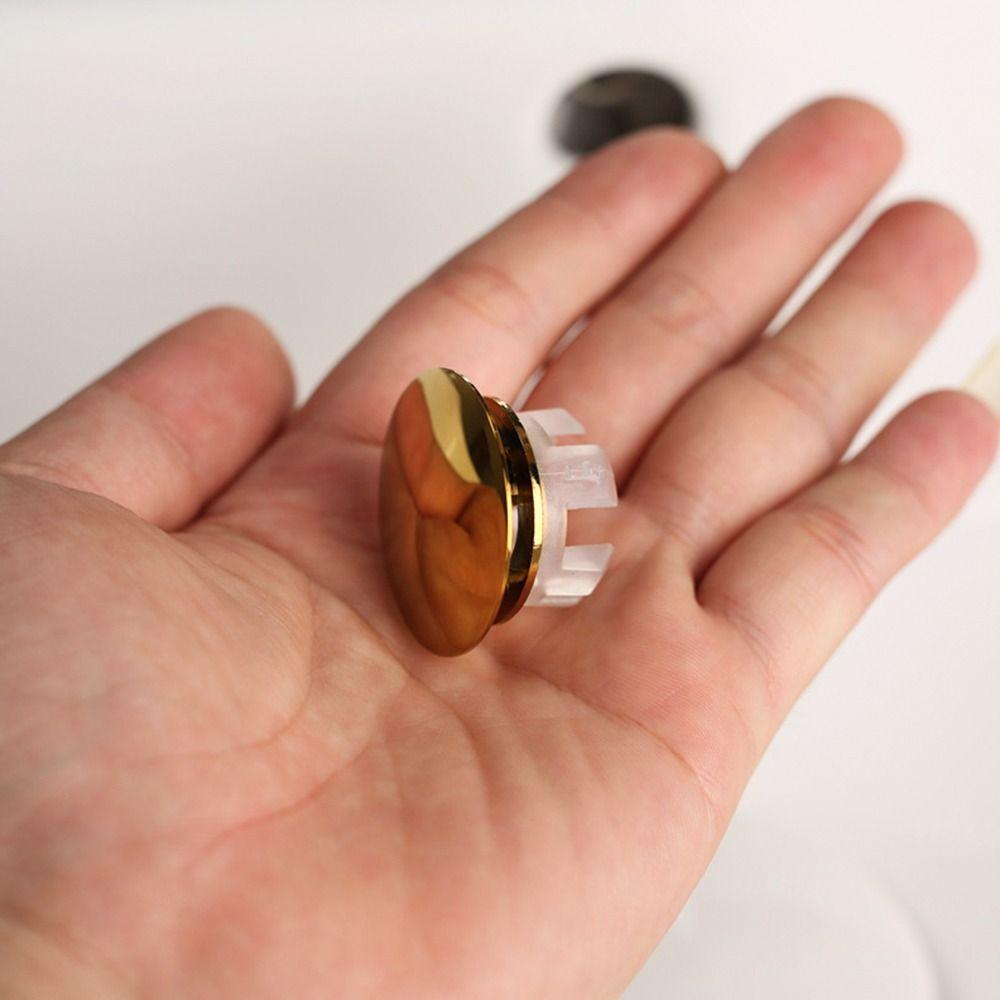 Copper Sink Overflow Covers Round Sink Hole Cover Wash Basin Overflow Ring Plug  Kitchen Bathroom
