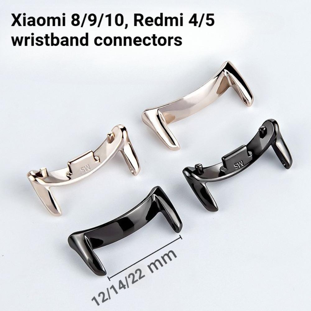 1 пара соединителя из нержавеющей стали для ремешка Xiaomi Band 10 9 Pro 8, адаптер 12 мм 14 мм 22 мм, быстросъемное звено для ремешка часов, аксессуары