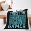 Game Console Model 3D Digital Printing Thickened Lamb Wool Crystal Fleece Blanket One Piece