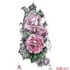 1PCS Waterproof Tattoos Temporary Tattoo Sticker Flowers Rose Body Tattoos for Women Art Arm Hand Tattoos Wolf Tiger Lion Painting Tatoos