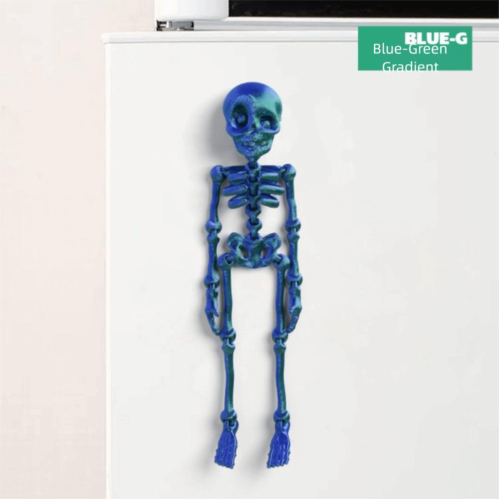 Poseable Skeleton Refrigerator Magnets Refrigerator Magnets Sticker  Halloween Decoration