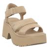 UGG New Heights Ankle Strap with Heels and Platform Size 7 Model Sandals/Mules Soles, Women's, (24.0cm), Number 1167475, MUSTARD_SEED.