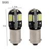 2x светодиодных фонаря подсветки номерного знака автомобиля, боковой задний фонарь DC12V BA9S H6W 5630 8 светодиодов