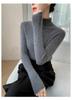 2025 A/W Women's Brushed Striped High-Neck Cashmere Sweater