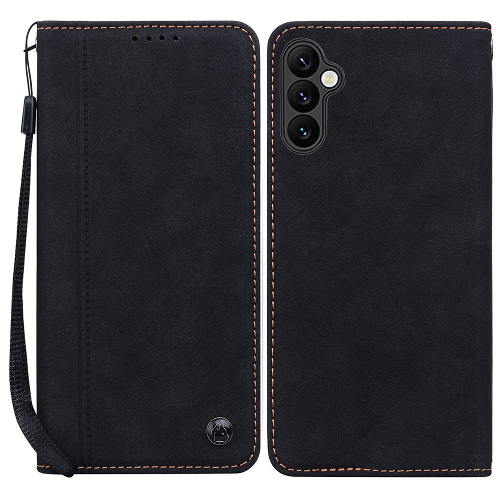 Чехол для Samsung Galaxy S25/S24 с узором из линий, кошелек, кожаный чехол для телефона со шнурком