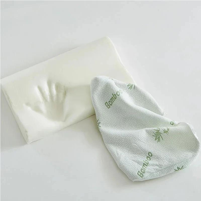 50*30 см подушка из бамбукового волокна, медленный отскок, здравоохранение, подушка из пены с эффектом памяти, подушка из пены с эффектом памяти, ортопедические подушки, поддержка шеи