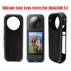 Silicone Case For Insta360 X4 Lens Cover Cap Lens Protective Soft Silicone Cover For Insta 360 X4 Panoramic Camera Accessories