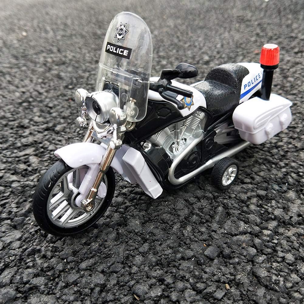 1/12 полицейский мотоцикл, игрушечная модель автомобиля, детский игрушечный мотоцикл с откатным механизмом