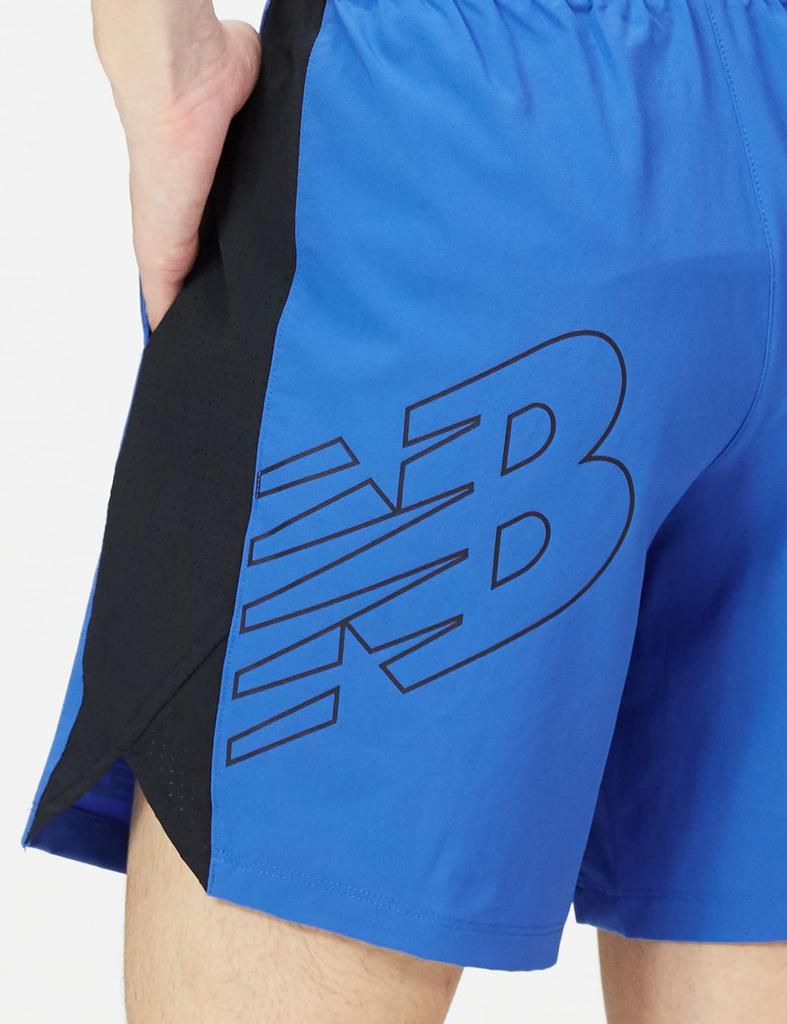 Повседневные шорты Tenacity 7 дюймов тканые с логотипом MS13019 CO L [New Balance] Шорты/Полуштаны/Шорты (кобальт)