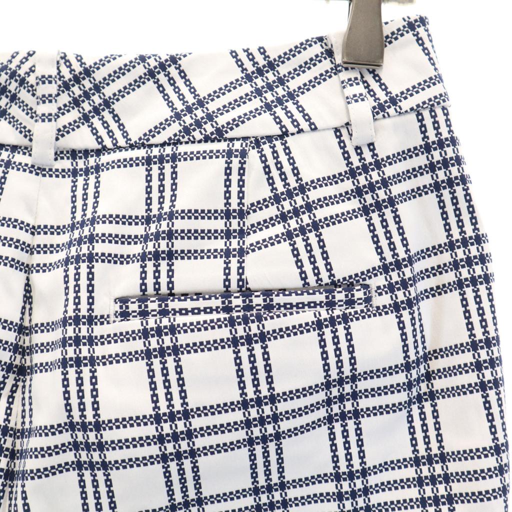 Brooks Brothers Брюки в клетку эластичные белые Женские Б/У