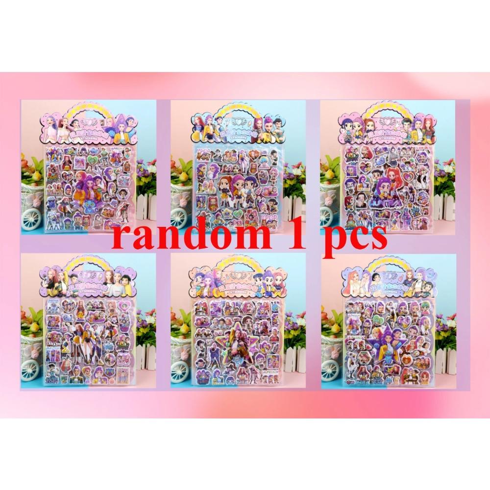 New Children's 3D Cartoon Stickers Rumi Mira Demon Hunter Creative DIY Double Layer Children's Decorative Toys Gifts