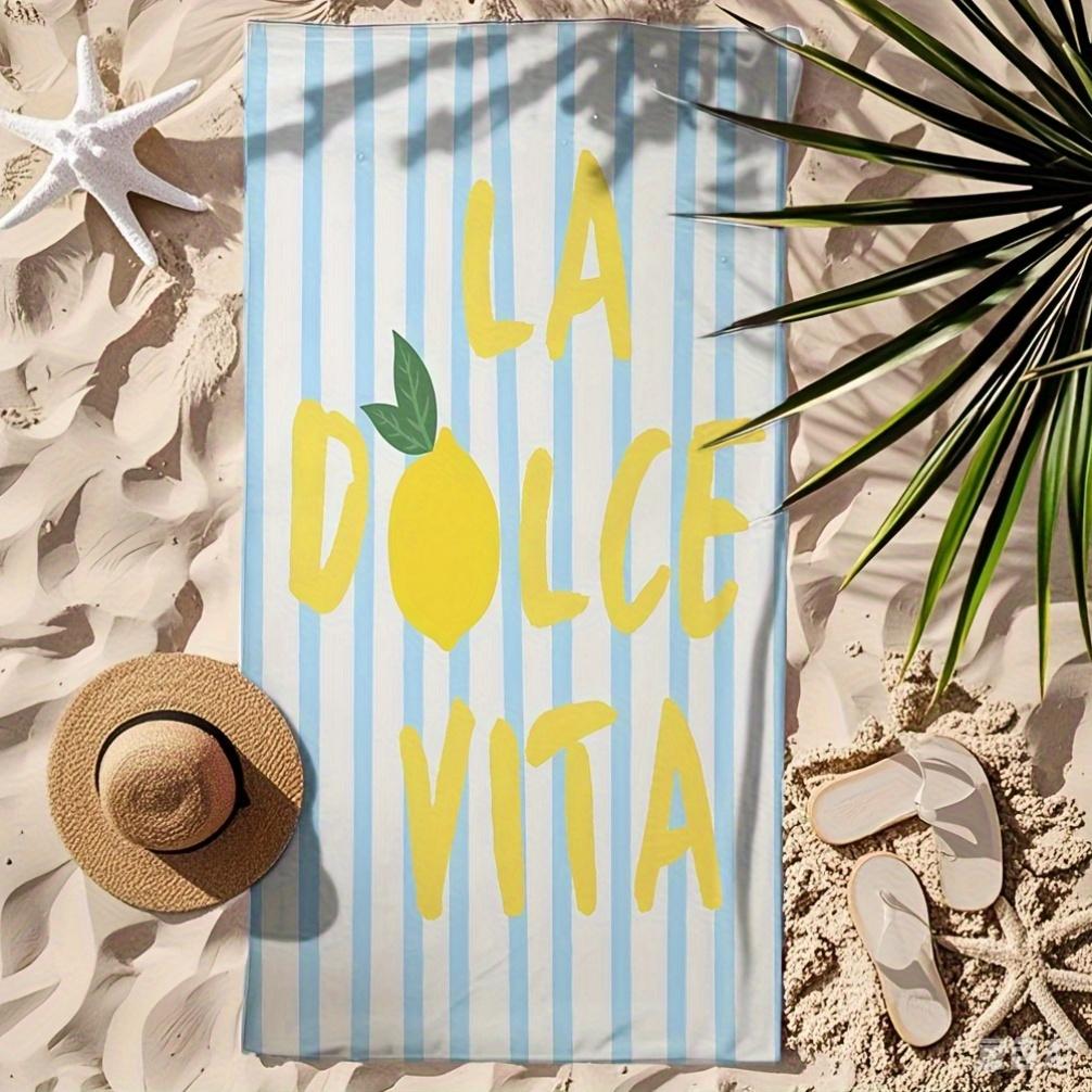 1 шт. Пляжное полотенце La Dolce Vi, Быстросохнущее и Супервпитывающее, Подходит для Пляжного Отдыха, Бассейна, Летний Подарок для Друзей