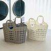 Складная портативная корзина для белья, водонепроницаемая корзина для хранения одежды, корзина для хранения мелочей с ручками, подходит для дома, ванной комнаты
