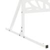 Privacy Screen White 100 x 50 x 180 cm Steel