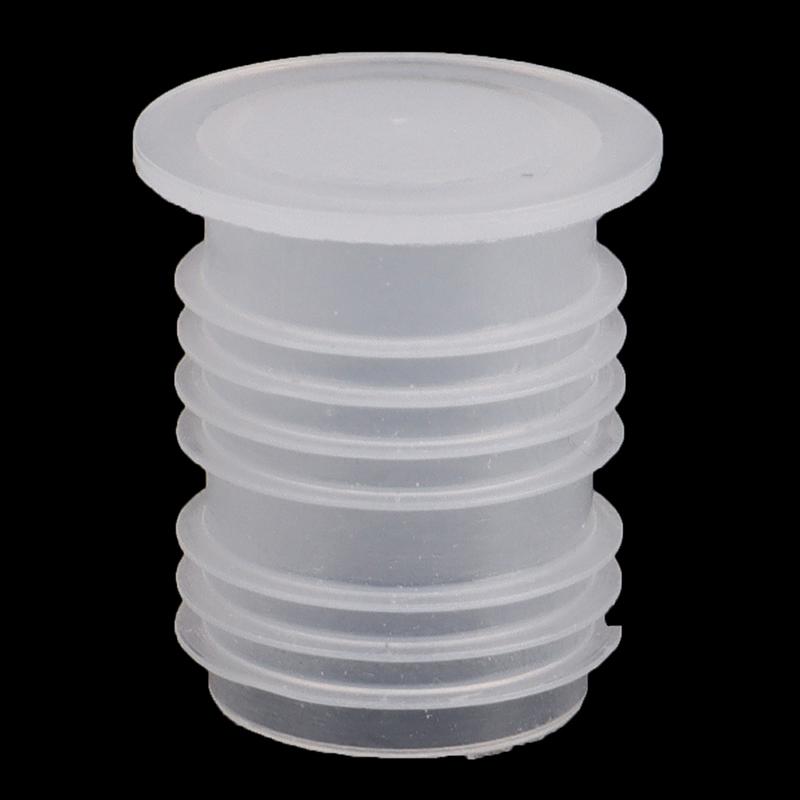 Plastic Bottle Cap Red Wine Cork Inside Plug Transparent Threaded Nut Hole Dust-Proof Plug
