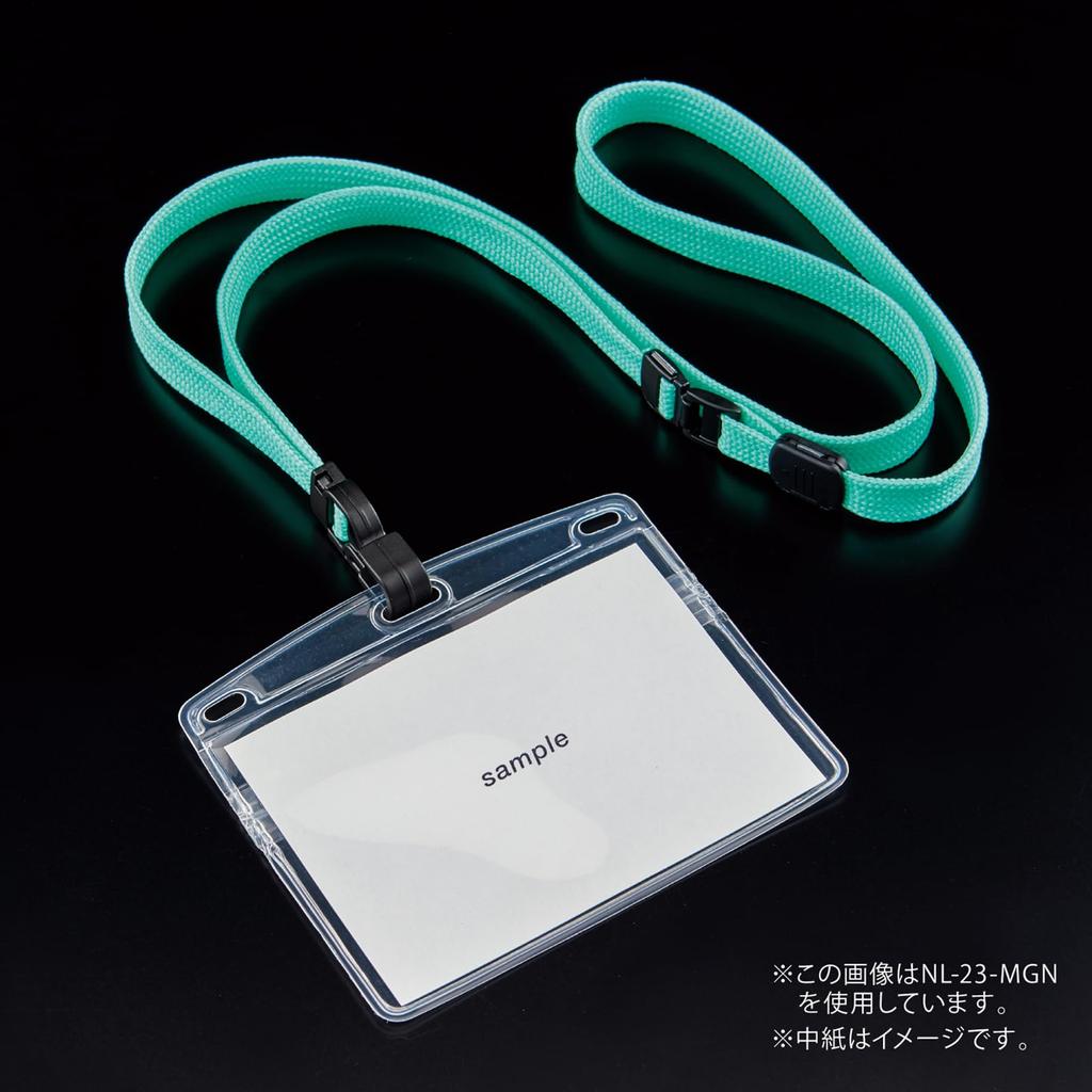 Открытый промышленный подвесной бейдж для имени, табличка с именем, держатель для карточки, держатель для имени, упаковка 10 штук, на молнии, мягкий чехол, синий, NL-23-BU