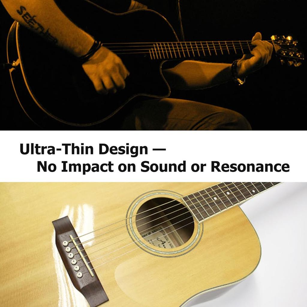 Healing Shield Style Type Clear Matte Premium Acoustic Guitar Pickguard