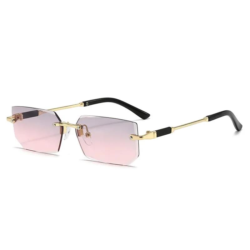 Summer New Frameless Women Sunglasses Fashion Personality Multi Color UV400 Protection Unisex